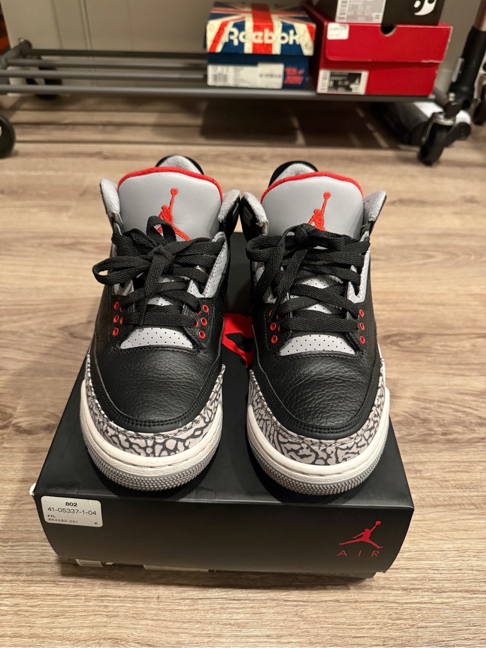 Air Jordan 3s Black Cement (2018)
